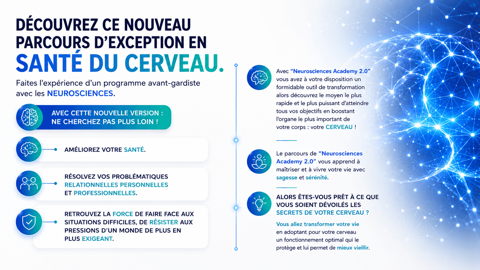 Le nouveau parcours d’exception en santé du cerveau