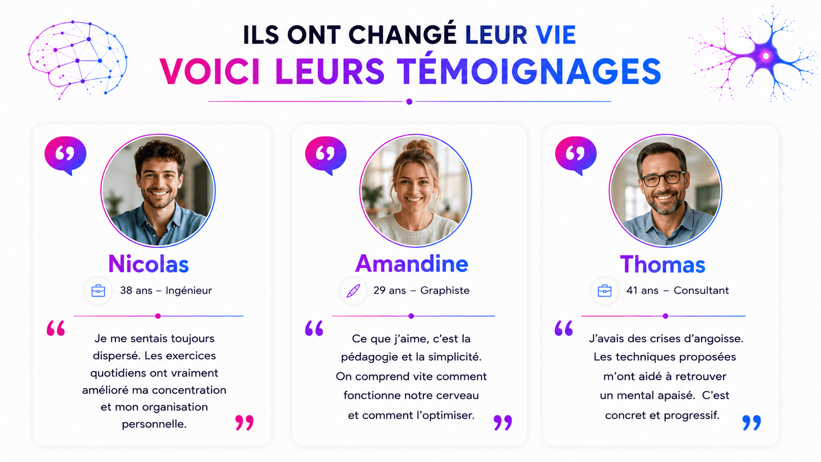 Témoignages d'apprenants - première série
