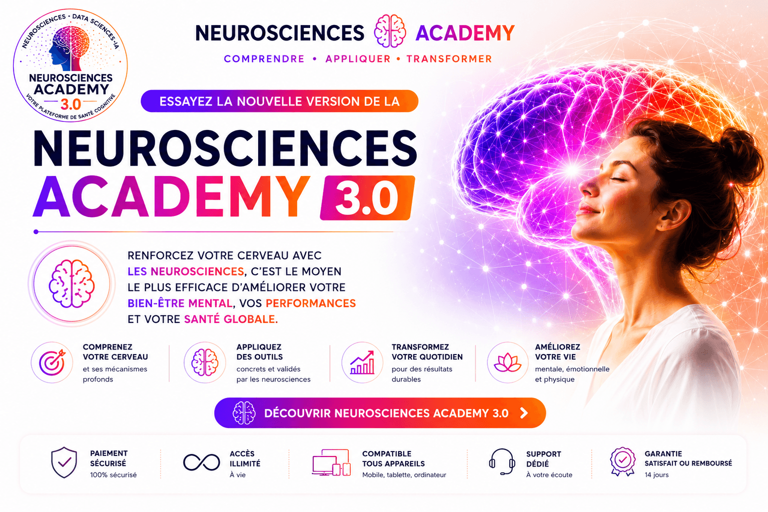 Neurosciences Academy 3.0 — comprendre, appliquer, transformer
